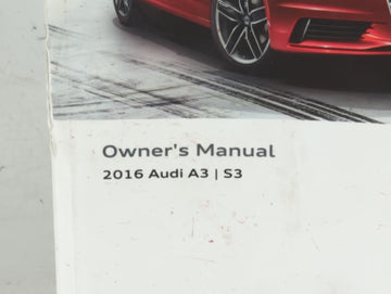 2016 Audi A3 Owners Manual Book Guide OEM Used Auto Parts