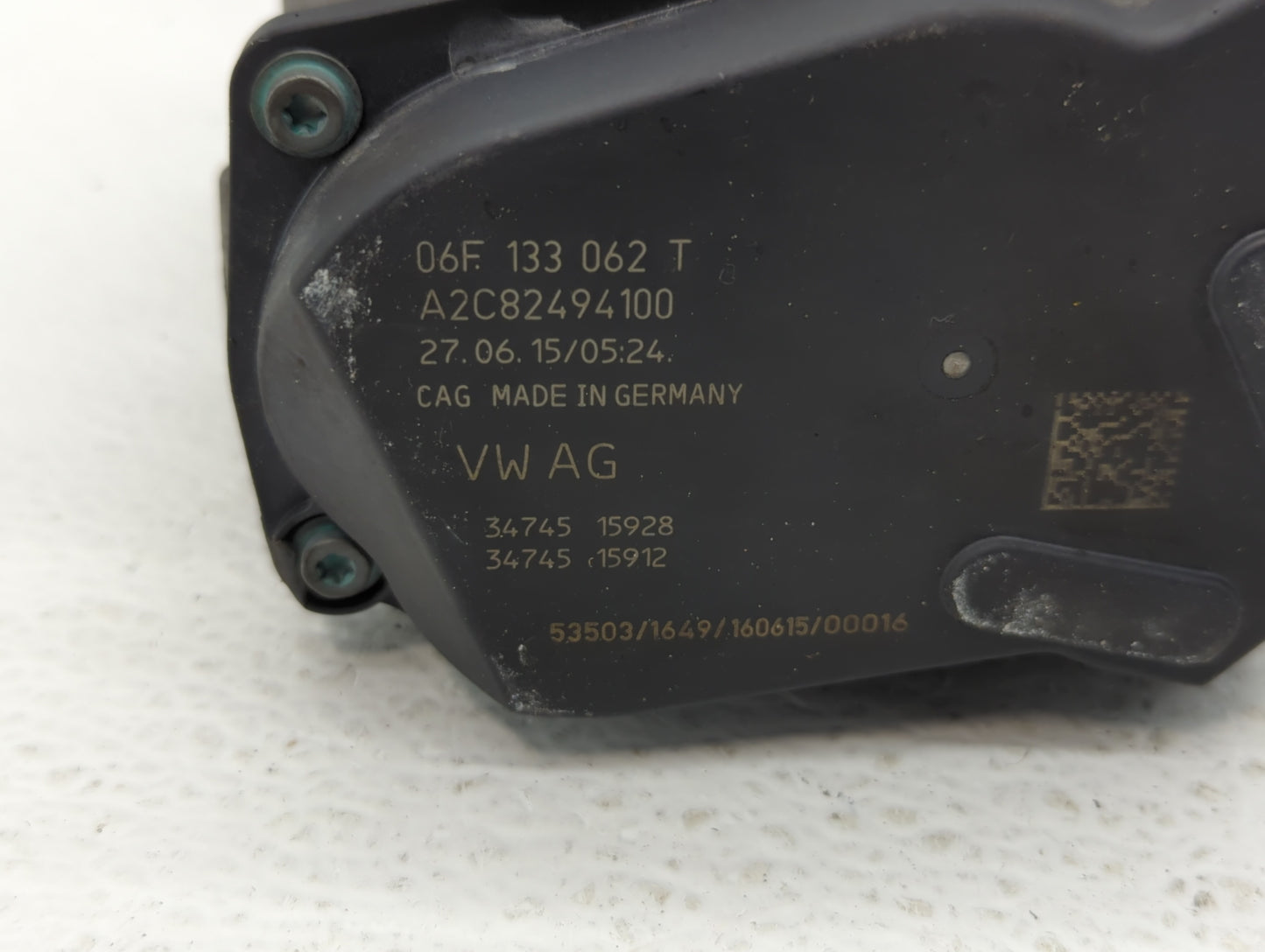 2005-2016 Audi A4 Throttle Body P/N:06F 133 062 T 06F 133 062 Q Fits OEM Used Auto Parts - Oemusedautoparts1.com