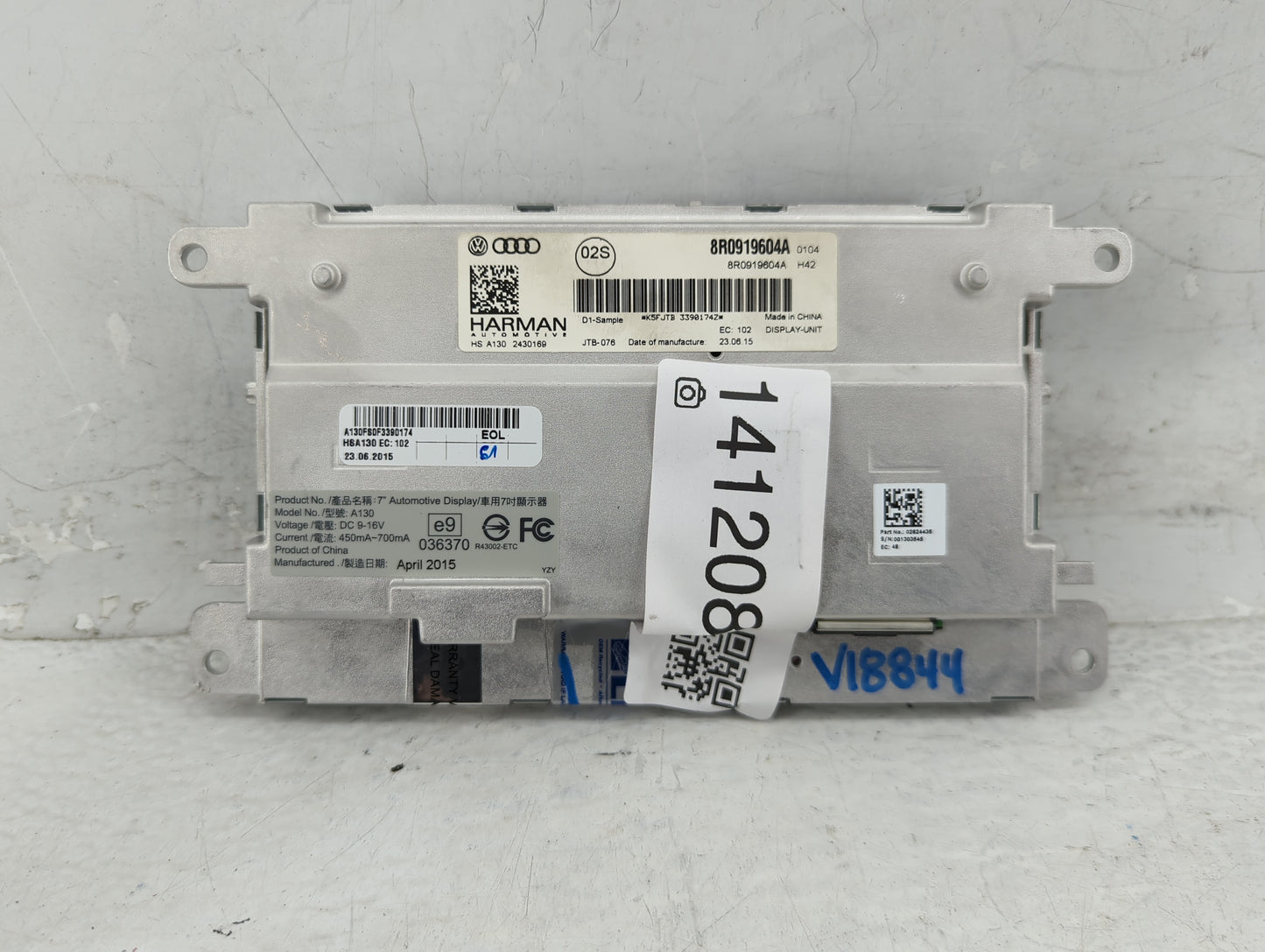 2013-2016 Audi S4 Information Display Screen - Oemusedautoparts1.com