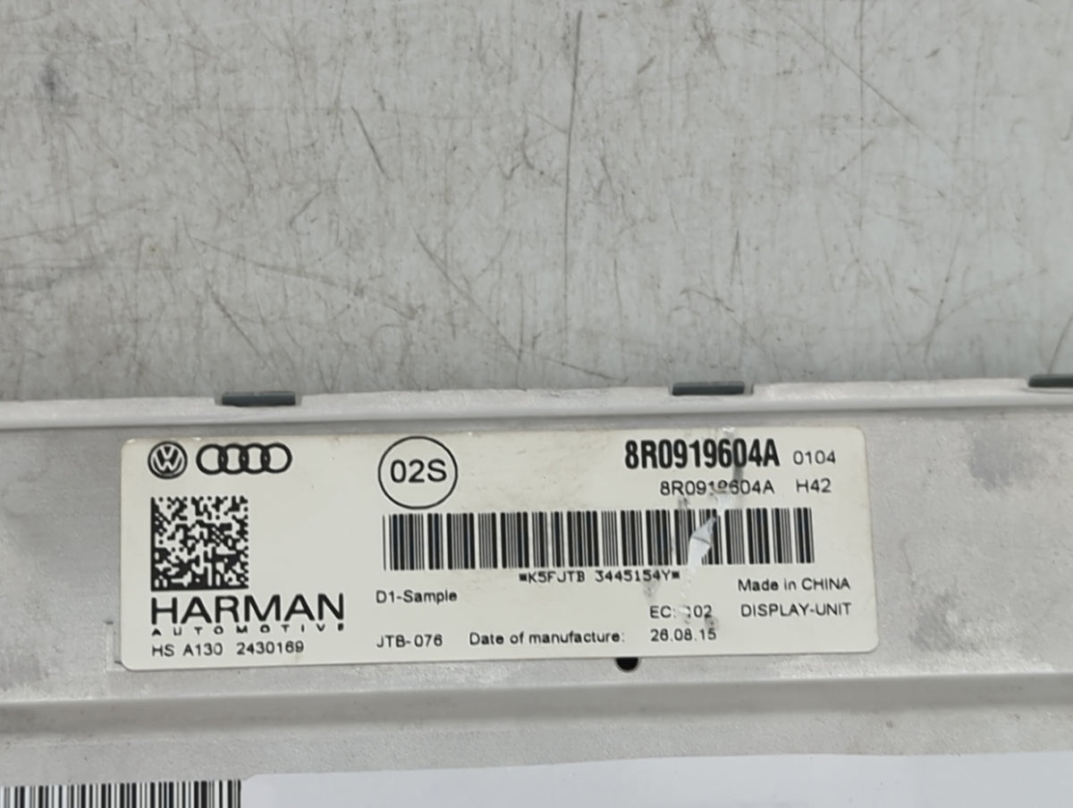 2013-2016 Audi S4 Information Radio Display Screen 1451213 - Oemusedautoparts1.com