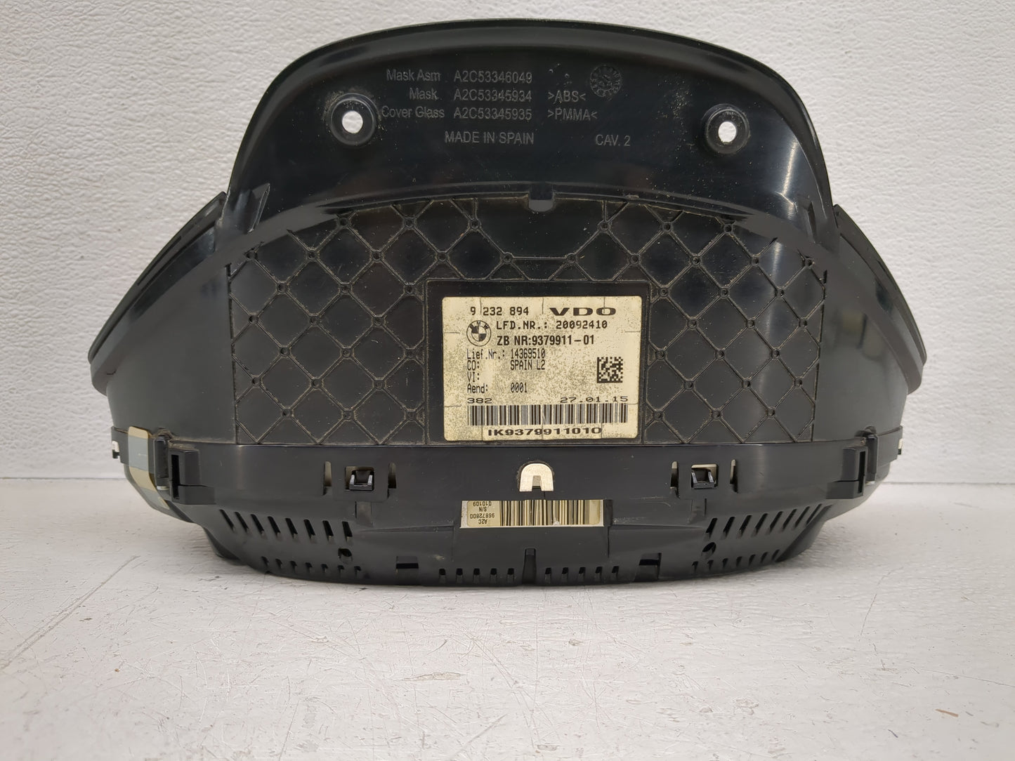 2015-2016 Bmw 320i Instrument Cluster Speedometer Gauges P/N:20114335 9 232 984 Fits Fits 2014 2015 2016 2017 2018 2019 2020