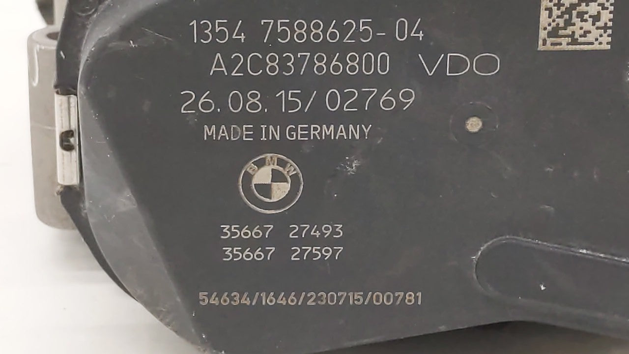 2012-2018 Bmw 320i Throttle Body P/N:A2C53355204 1354 7588625 Fits Fits 2012 2013 2014 2015 2016 2017 2018 OEM Used Auto Par