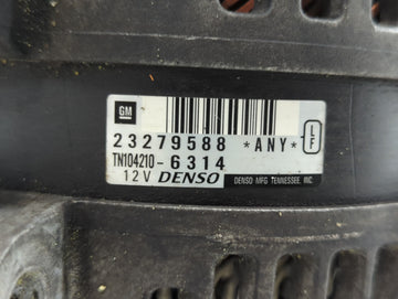2013-2017 Buick Enclave Alternator Replacement Generator Charging Assembly Engine OEM P/N:TN104210-6314 23279588 Fits OEM Used Auto Parts