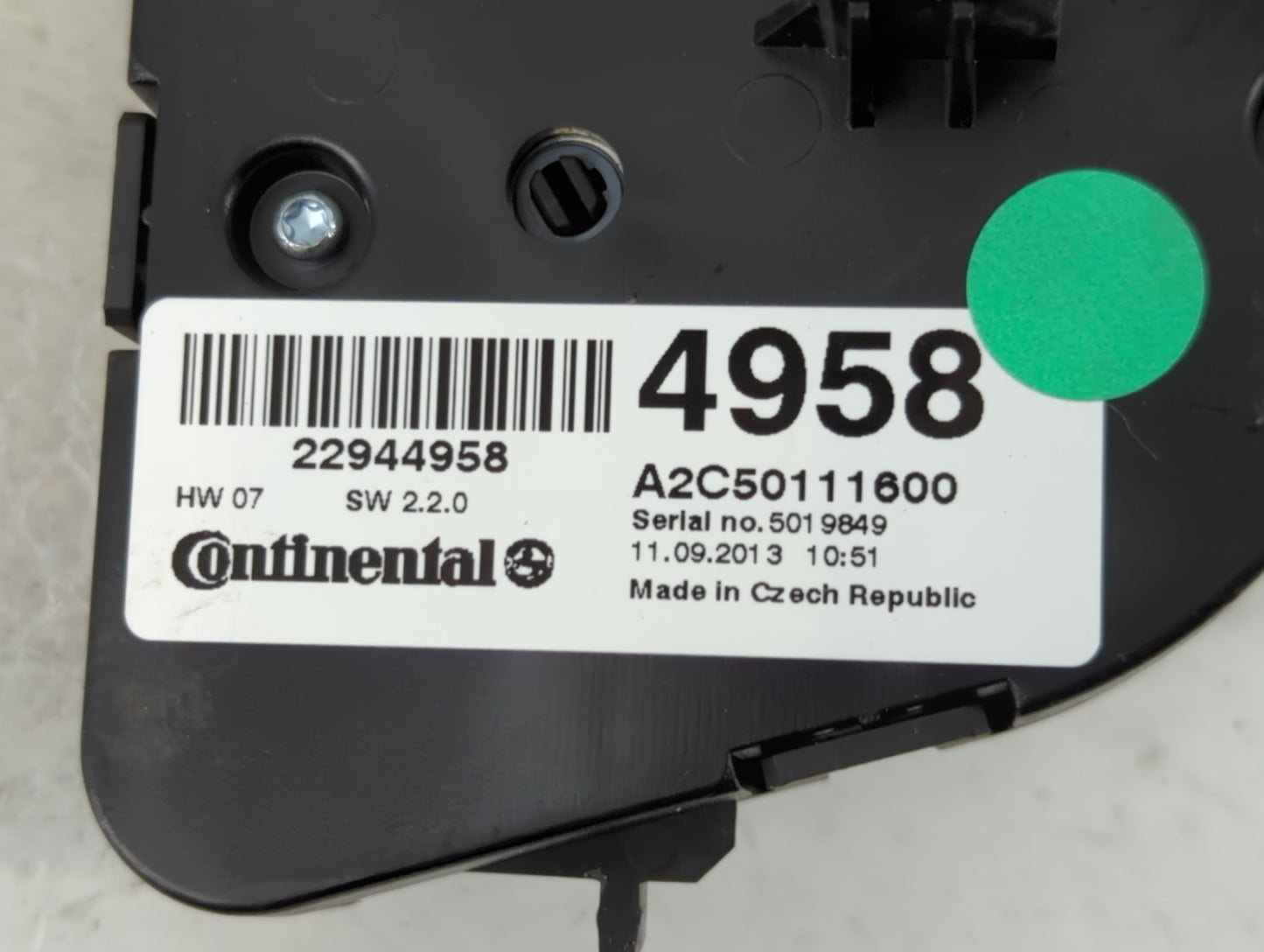 2016 Buick Encore Radio AM FM Cd Player Receiver Replacement P/N:22944958 Fits OEM Used Auto Parts - Oemusedautoparts1.com