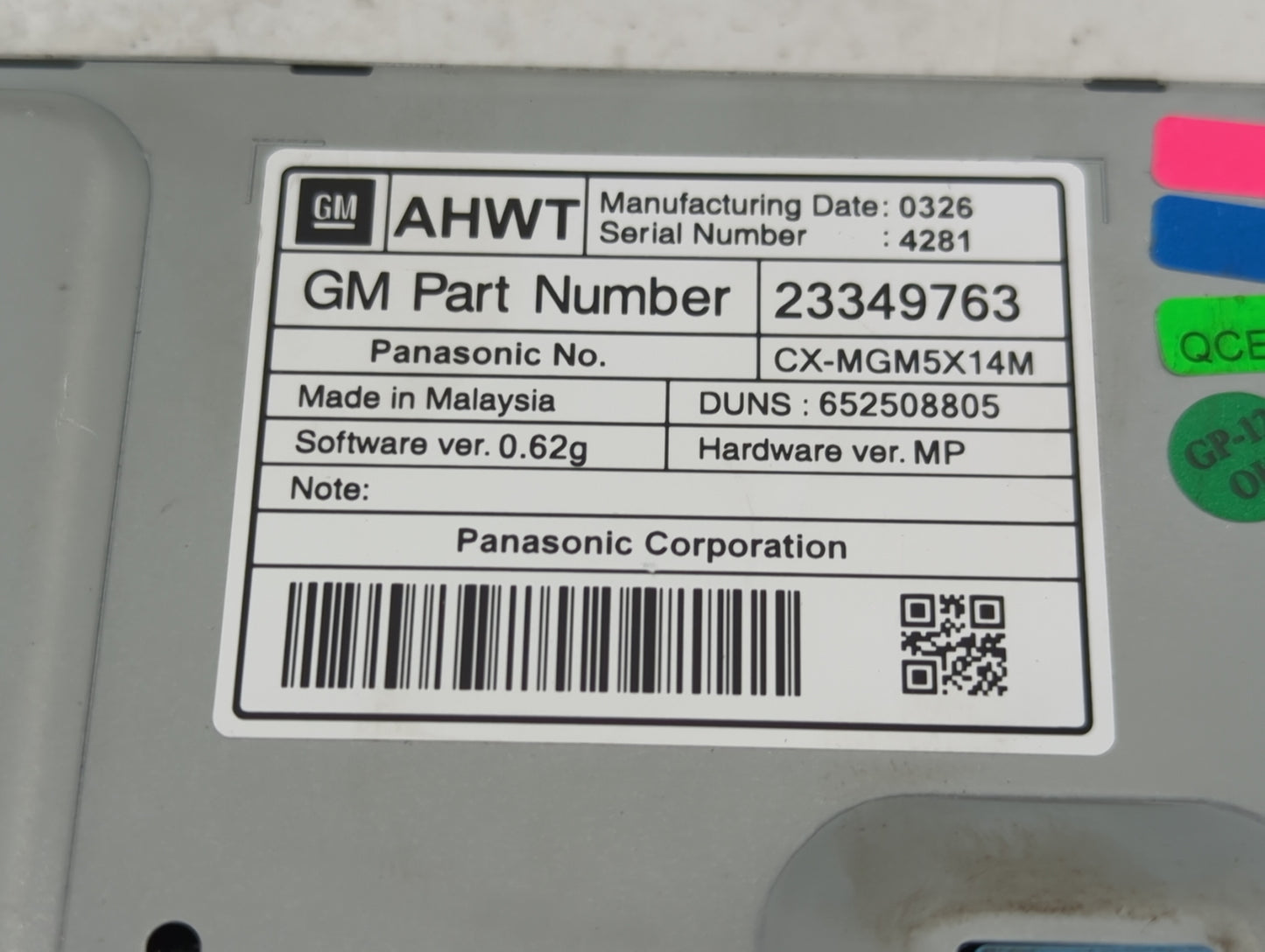 2012-2016 Buick Verano Information Display Screen - Oemusedautoparts1.com