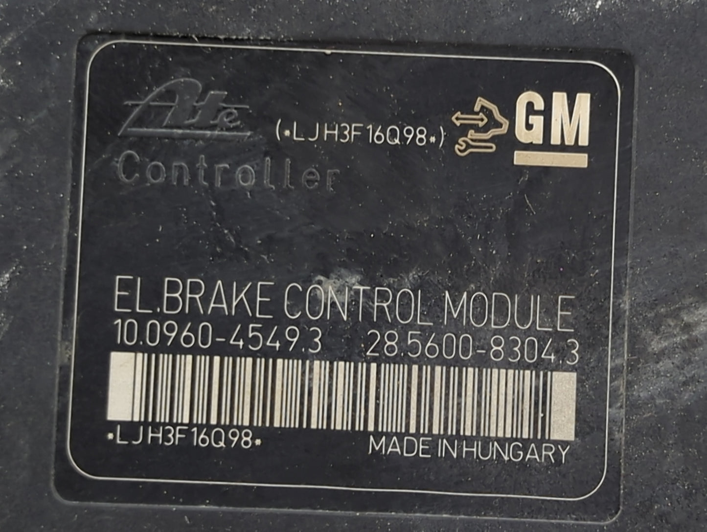 2016 Buick Verano ABS Pump Control Module Replacement P/N:23160434 10.0206-0456.4, 10.0960-4549.3, 28.5600-8304.3, LJH3F16Q9