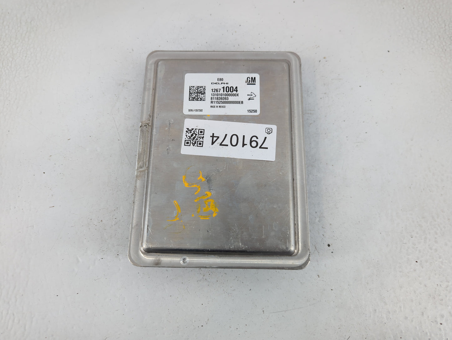 2016 Cadillac Ats PCM Engine Control Computer ECU ECM PCU OEM P/N:12671004 Fits Fits 2015 OEM Used Auto Parts - Oemusedautop