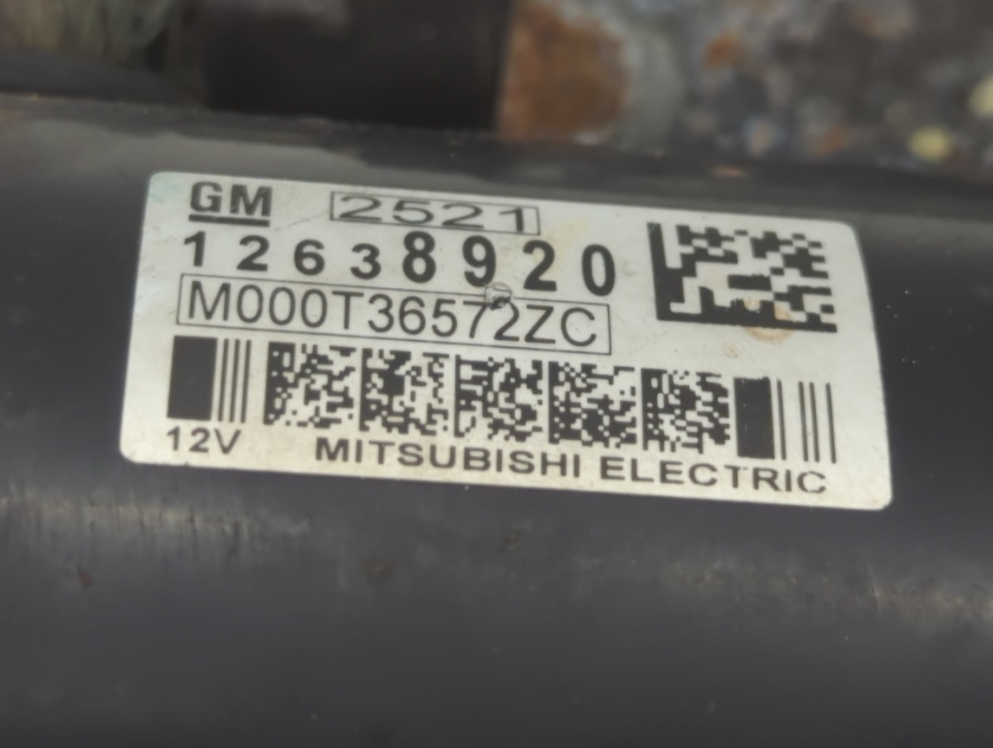2010-2016 Cadillac Srx Car Starter Motor Solenoid OEM P/N:M000T36572ZC 12638920 Fits OEM Used Auto Parts - Oemusedautoparts1