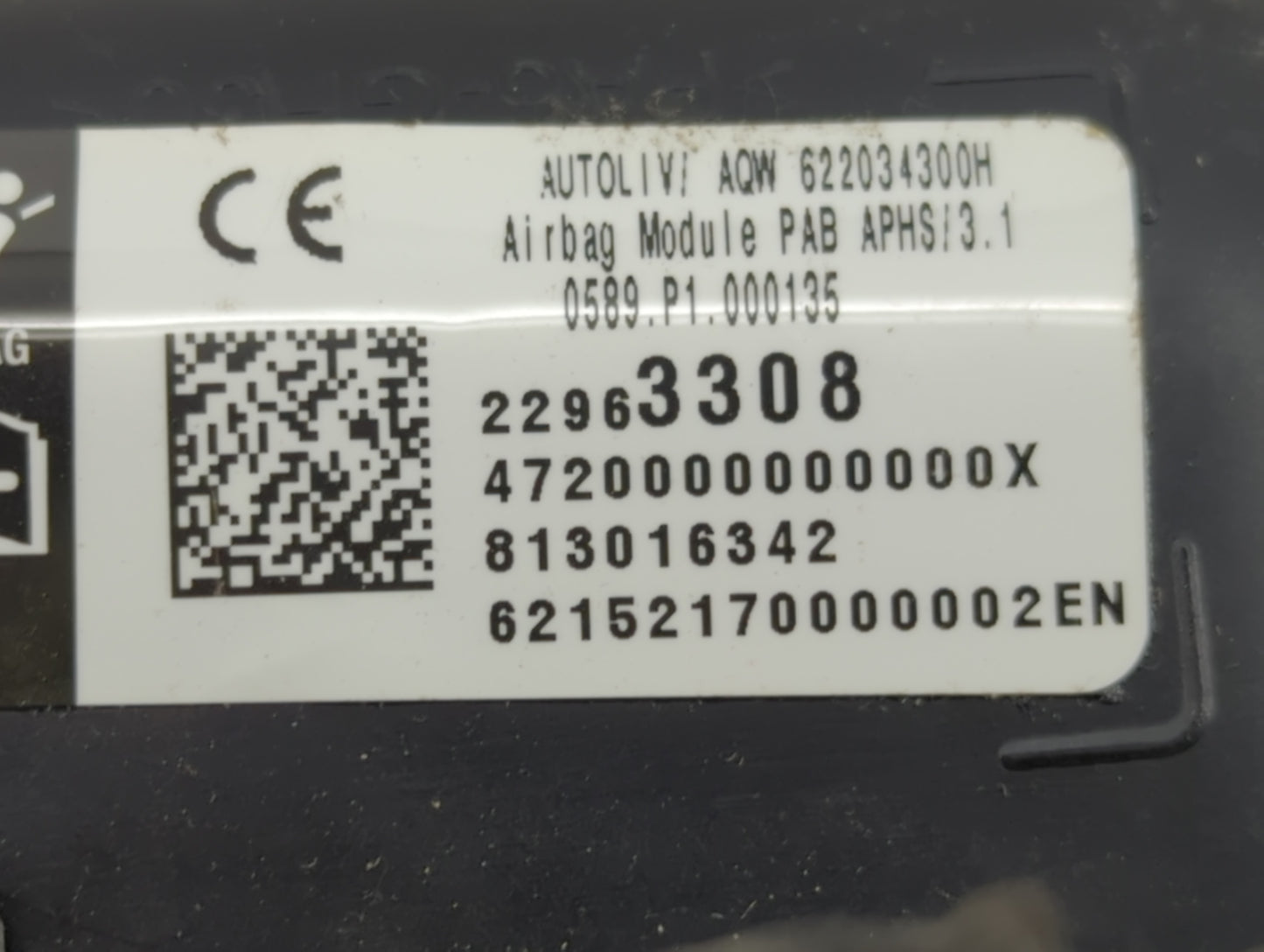 2013-2019 Cadillac Xts Air Bag Passenger Right Dashboard OEM P/N:22963308 Fits Fits 2013 2014 2015 2016 2017 2018 2019 OEM U