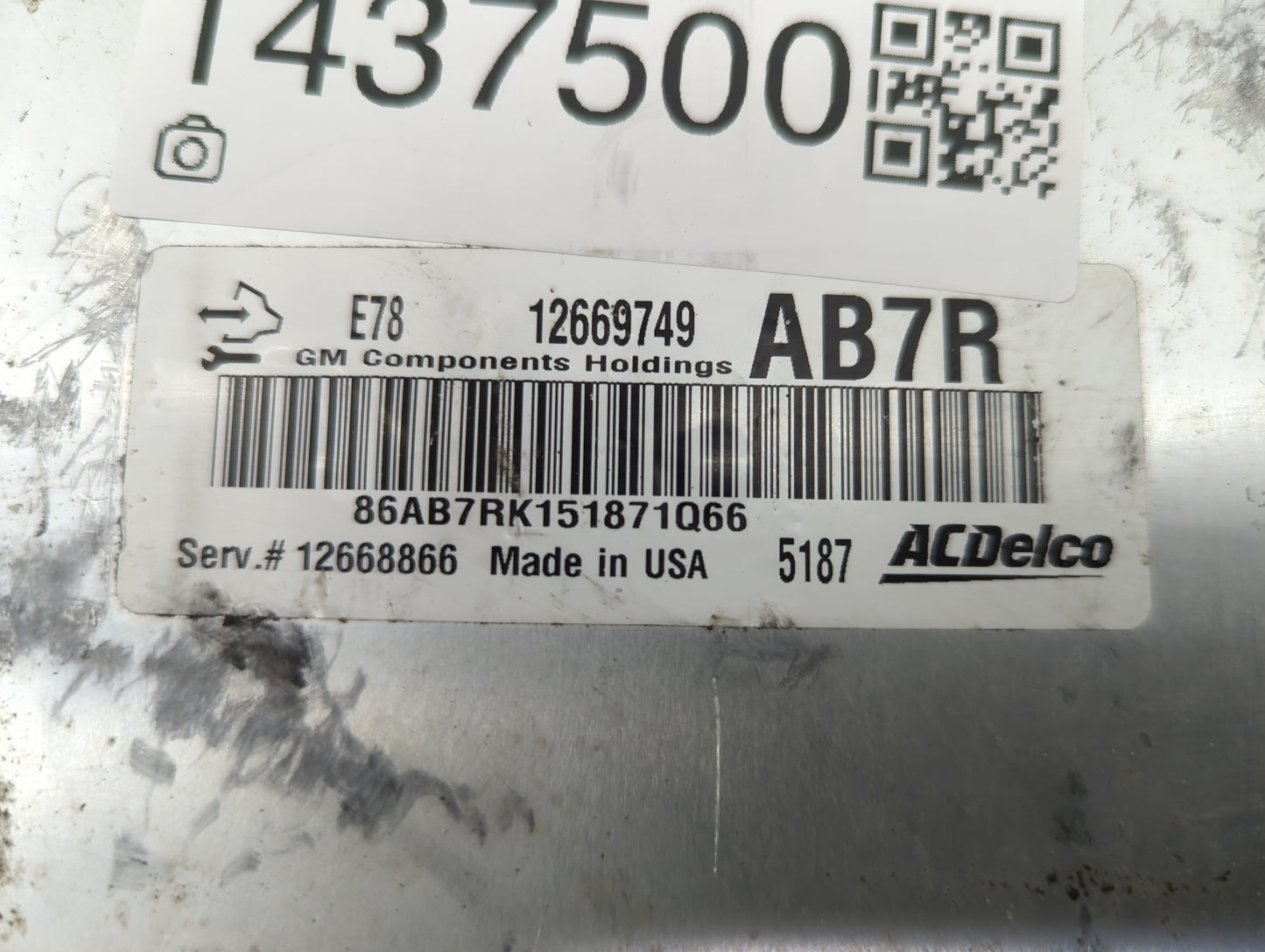 2012-2016 Chevrolet Cruze PCM Engine Control Computer ECU ECM PCU OEM P/N:12669749 AB7R Fits Fits 2011 2012 2013 2014 2015 2