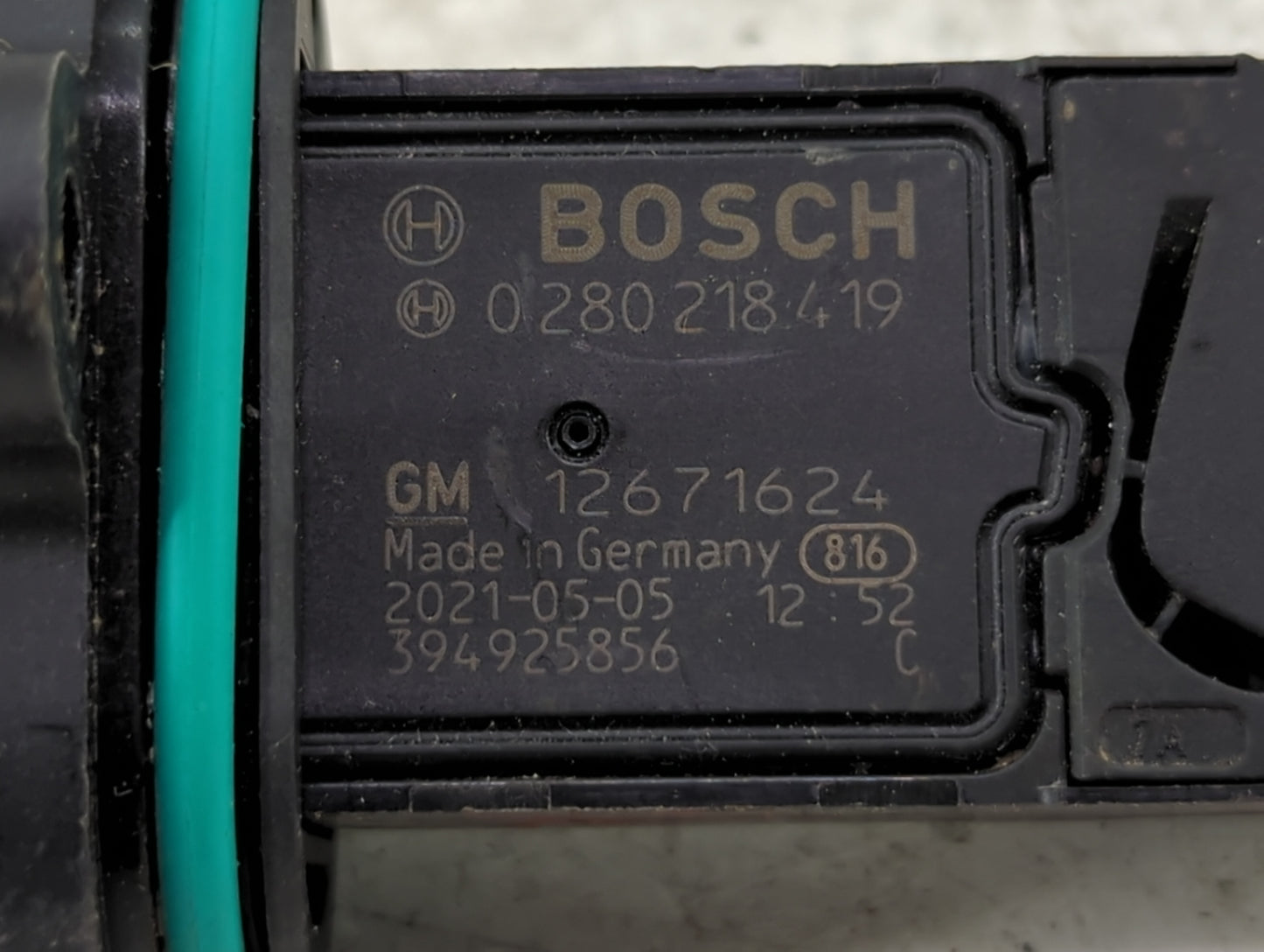 2015-2016 Chevrolet Cruze Mass Air Flow Meter Maf 1489771 - Oemusedautoparts1.com