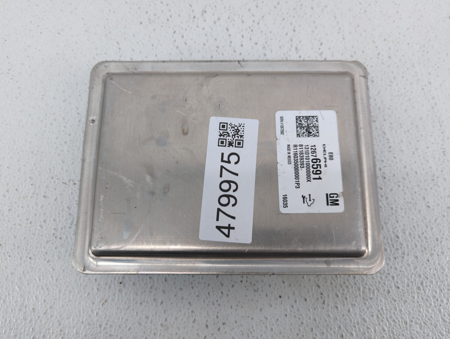 2016 Chevrolet Cruze PCM Engine Control Computer ECU ECM PCU OEM P/N:12675580 12672502, 12676591, 12669511, 12607096 Fits OE