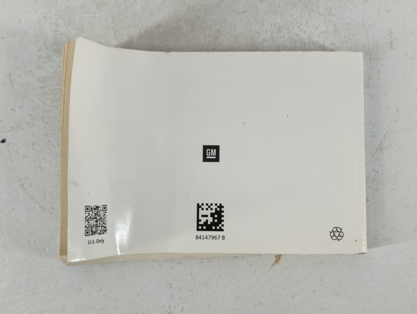 2016 Chevrolet Cruze Owners Manual Book Guide P/N:84147967 B OEM Used Auto Parts - Oemusedautoparts1.com