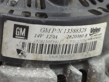 2010-2017 Chevrolet Equinox Alternator Replacement Generator Charging Assembly Engine OEM P/N:13588328 Fits OEM Used Auto Parts