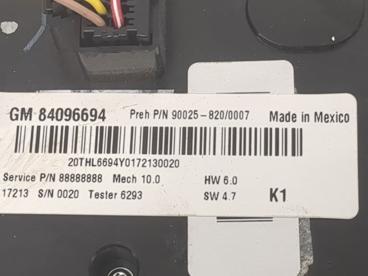 2016 Chevrolet Equinox Climate Control Module Temperature AC/Heater Replacement P/N:84096694 90025-820/0007 Fits OEM Used Au