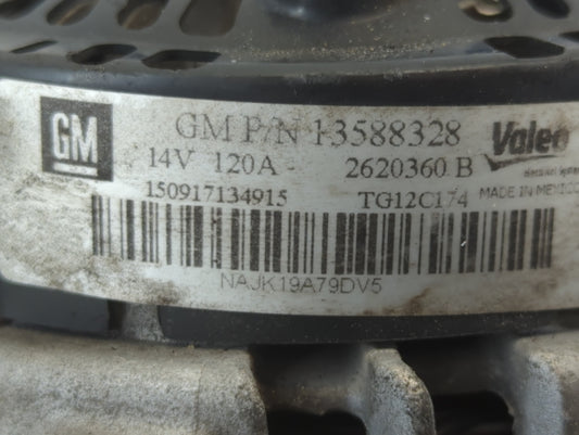 2010-2017 Chevrolet Equinox Alternator Replacement Generator Charging Assembly Engine OEM P/N:2620360 B 13588328 Fits OEM Used Auto Parts