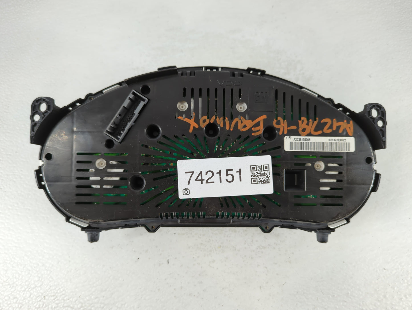 2013-2017 Chevrolet Equinox Instrument Cluster Speedometer Gauges P/N:A2C38135205 Fits Fits 2013 2014 2015 2016 2017 OEM Use