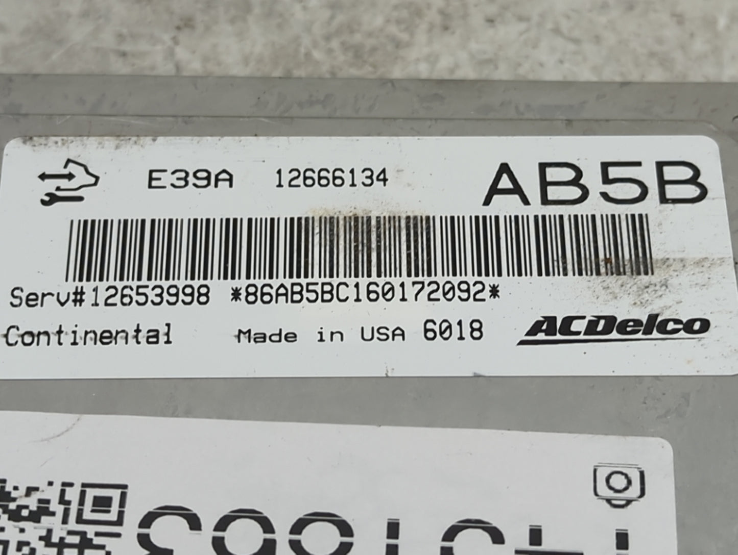 2014-2016 Chevrolet Impala PCM Engine Control Computer ECU ECM PCU OEM P/N:12653998 12666134, E39A Fits Fits 2013 2014 2015