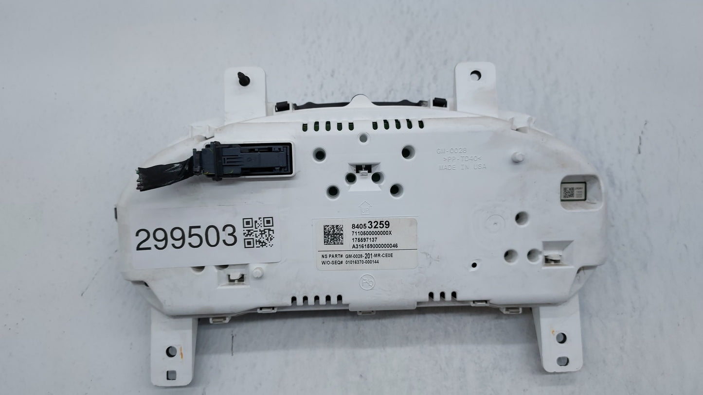 2016 Chevrolet Impala Instrument Cluster Speedometer Gauges P/N:84053259 GM-0028-201-MR-CE0E, 23414530, 23385712 Fits OEM Us