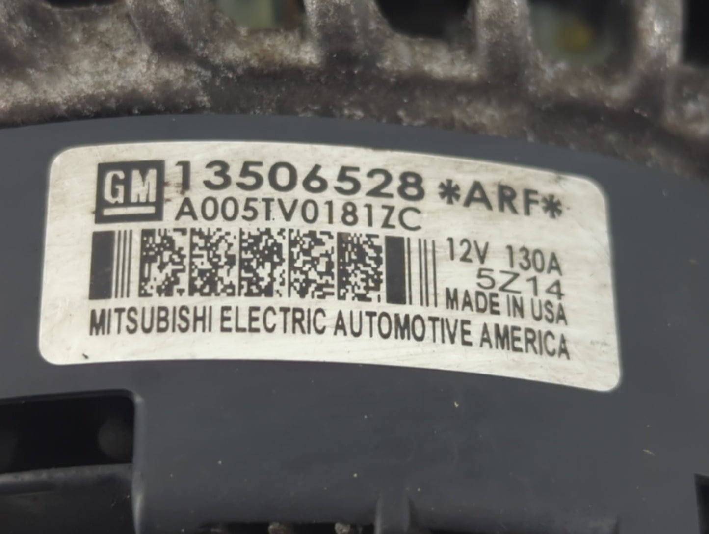2016-2018 Chevrolet Malibu Alternator Replacement Generator Charging Assembly Engine OEM P/N:13506528 Fits OEM Used Auto Par