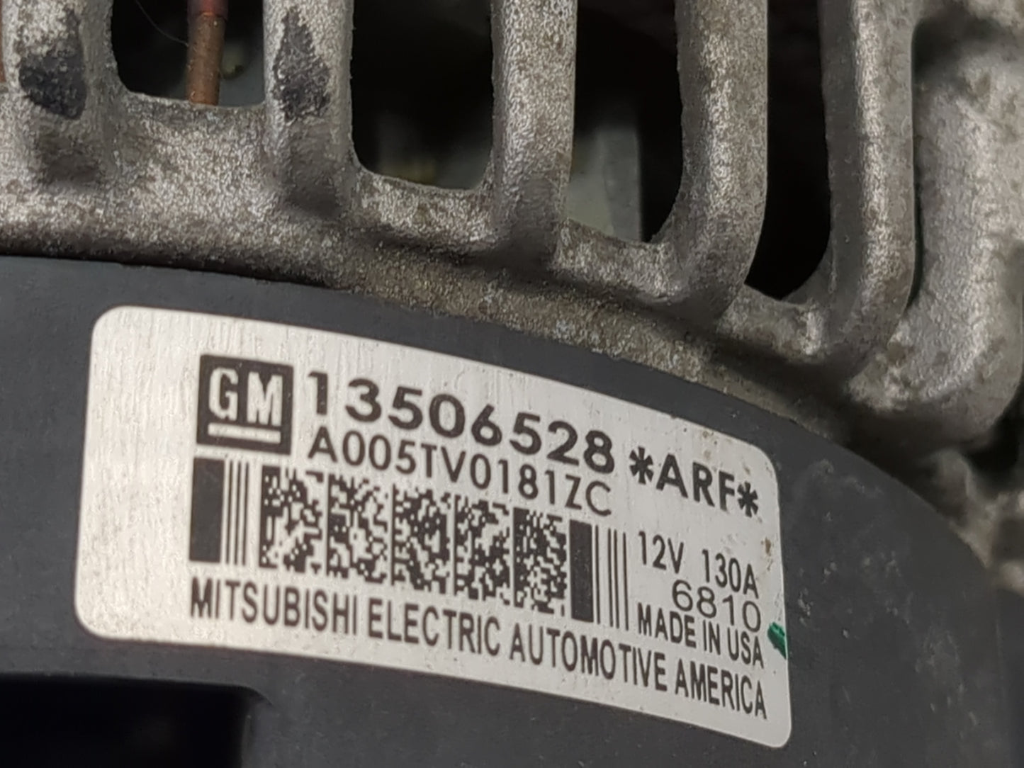 2016-2018 Chevrolet Malibu Alternator Replacement Generator Charging Assembly Engine OEM P/N:A005TV0181ZC 13506528 Fits OEM