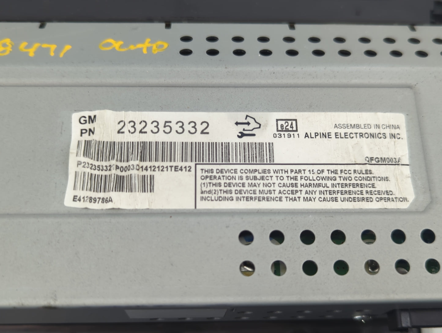 2016 Chevrolet Malibu PCM Engine Control Computer ECU ECM PCU OEM P/N:23235332 Fits OEM Used Auto Parts - Oemusedautoparts1.