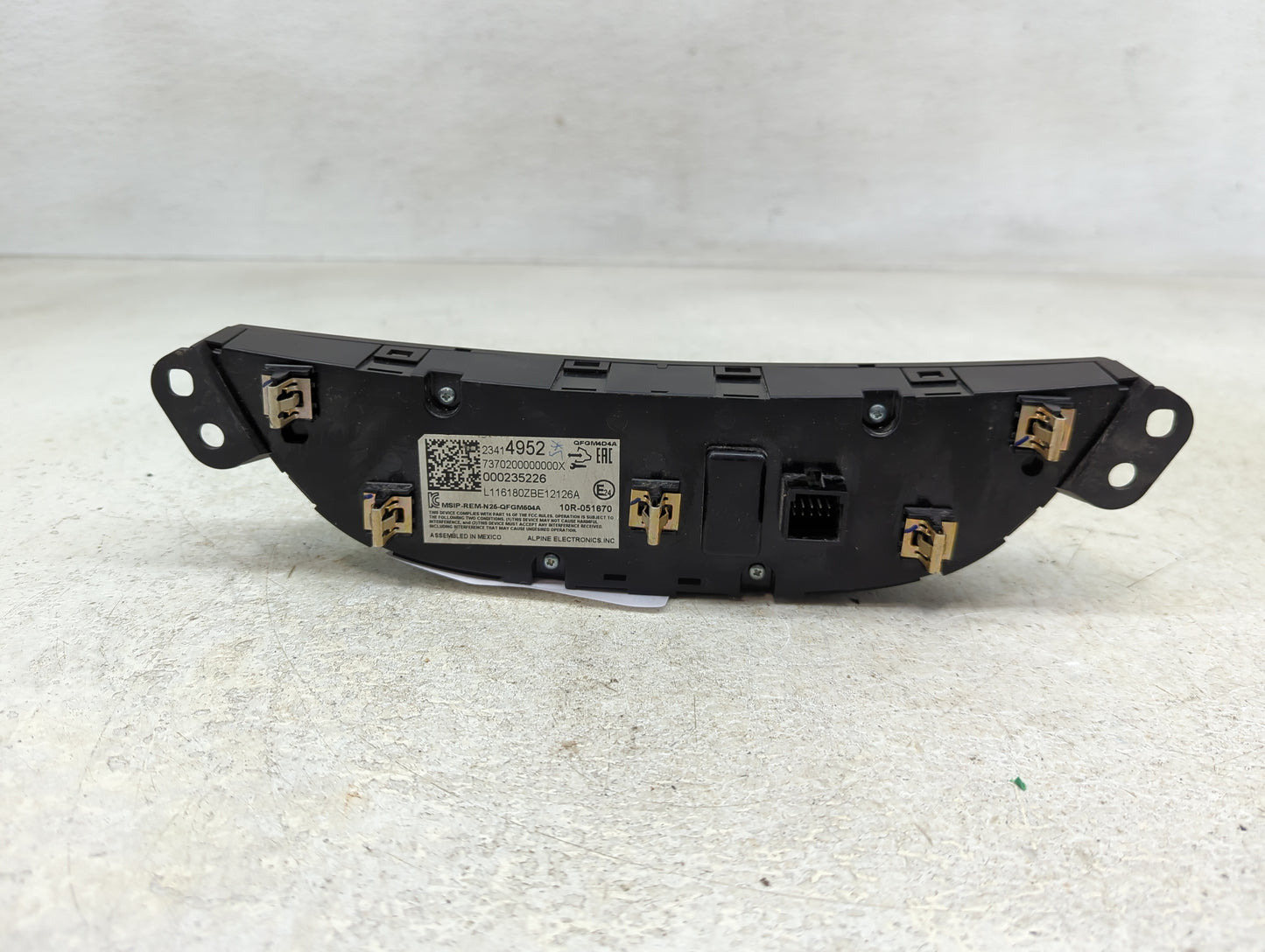 2016-2017 Chevrolet Malibu Climate Control Module Temperature AC/Heater Replacement P/N:23414952 Fits Fits 2016 2017 OEM Use