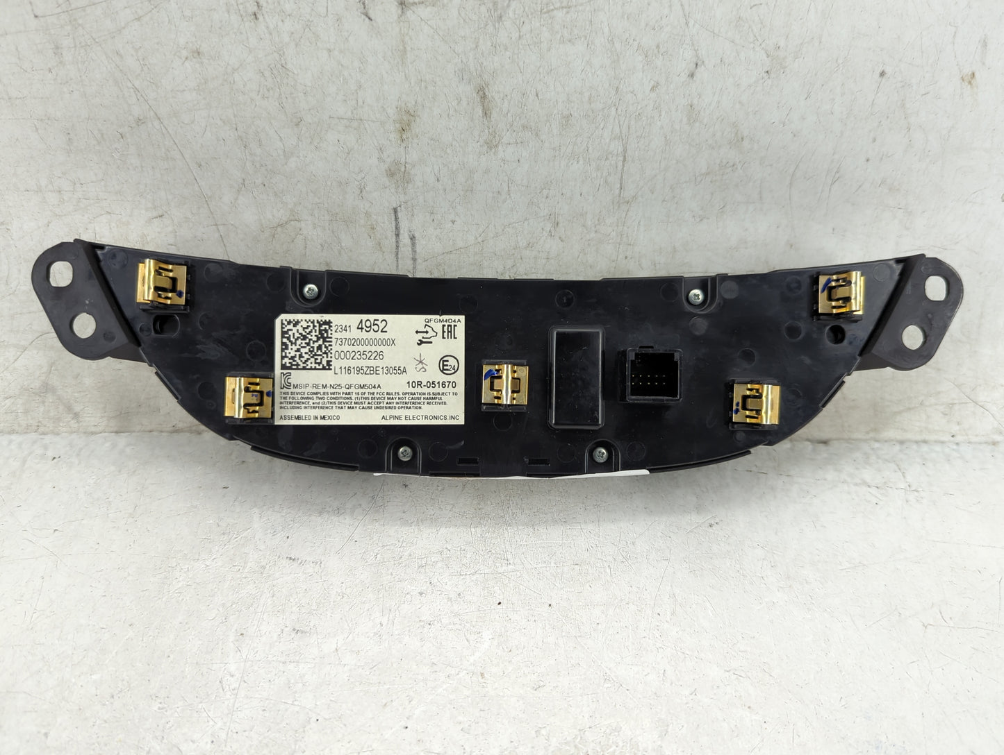 2016-2017 Chevrolet Malibu Climate Control Module Temperature AC/Heater Replacement P/N:23414952 Fits Fits 2016 2017 OEM Use