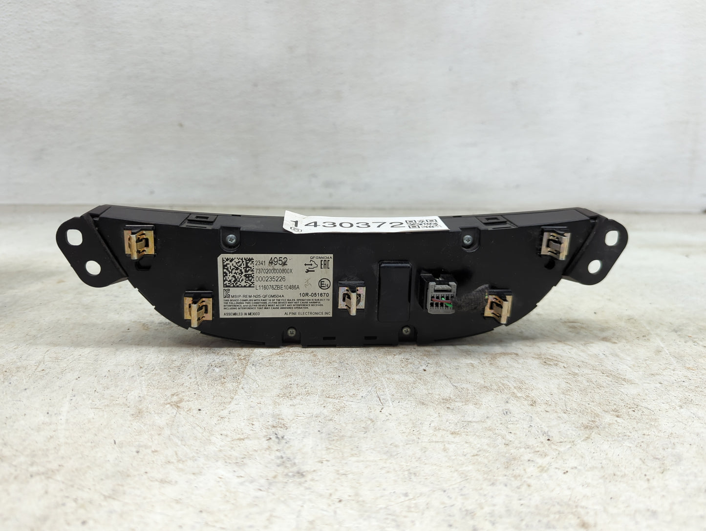 2016 Chevrolet Malibu Climate Control Module Temperature AC/Heater Replacement P/N:23414952 7370200000000X, 000235226 Fits O