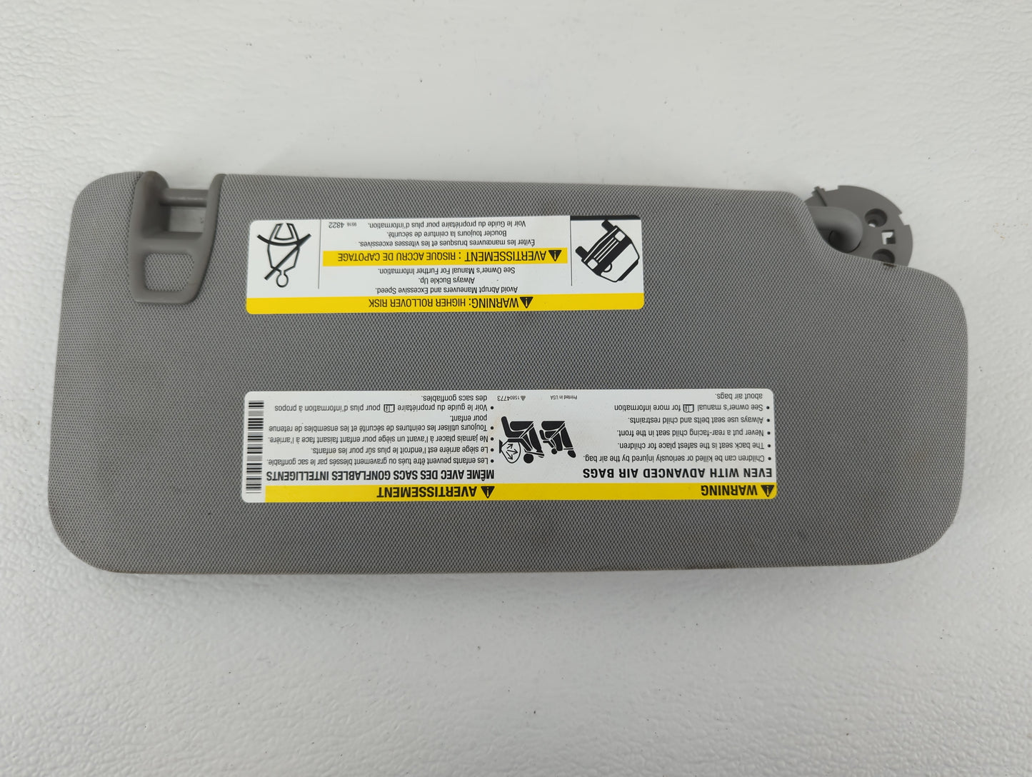 2013-2016 Chevrolet Malibu Sun Visor Shade Replacement Driver Left Mirror Fits Fits 2013 2014 2015 2016 OEM Used Auto Parts