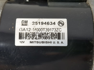 2013-2021 Chevrolet Trax Car Starter Motor Solenoid OEM P/N:25194634 Fits OEM Used Auto Parts