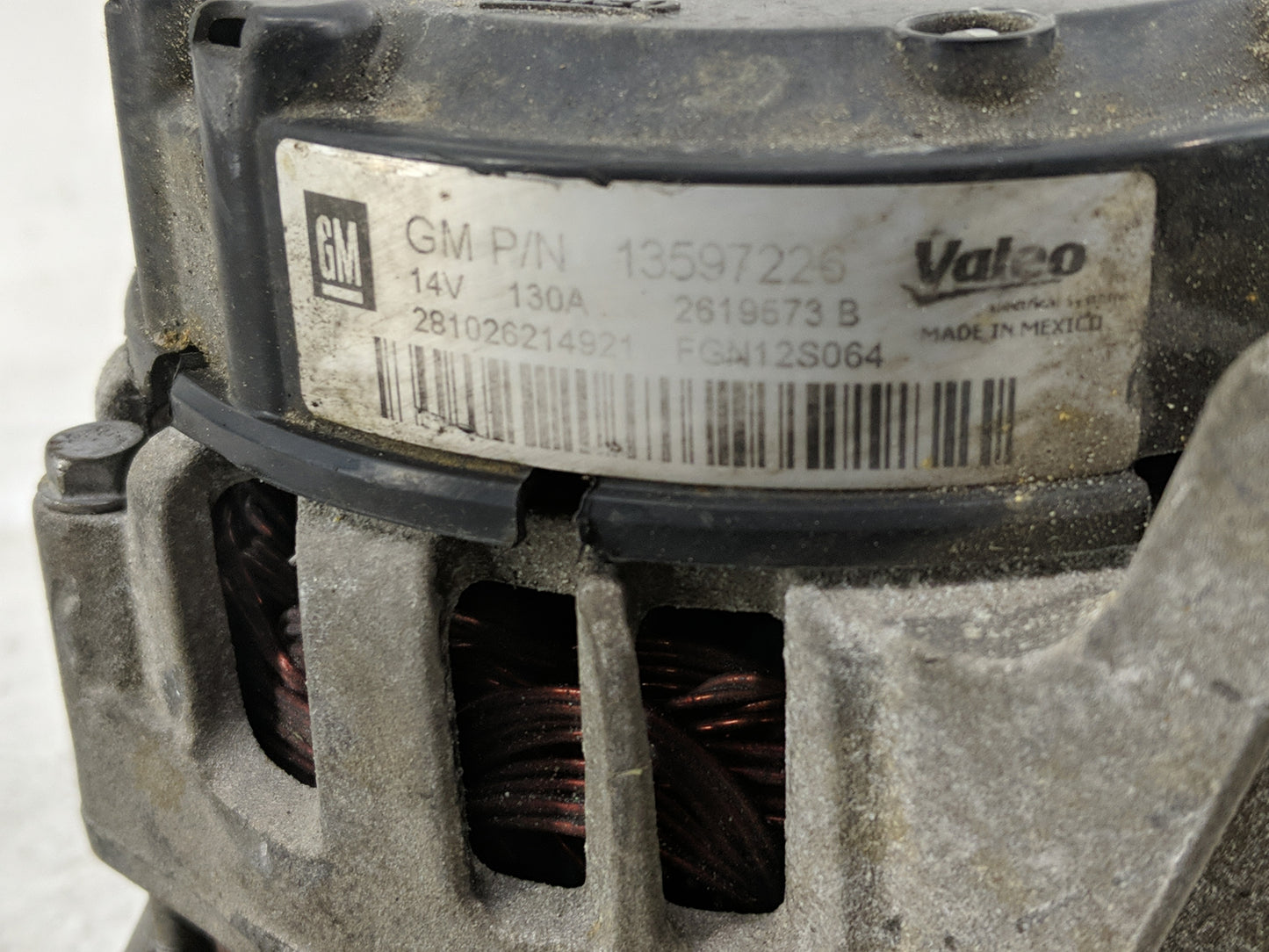 2013-2021 Chevrolet Trax Alternator Replacement Generator Charging Assembly Engine OEM P/N:13597226 Fits OEM Used Auto Parts