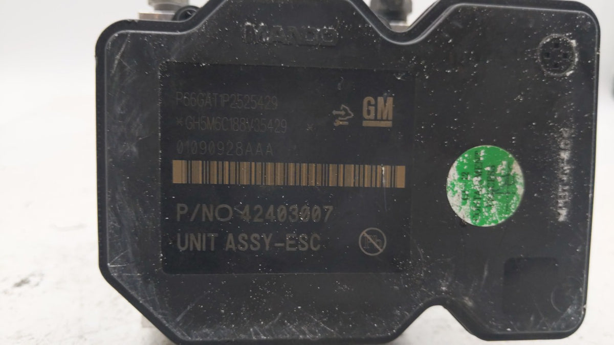 2016 Chevrolet Trax Anti-Lock Brake ABS Pump Module Actuator OEM P/N:42403007 42563014 Fits OEM Used Auto Parts - Oemusedaut