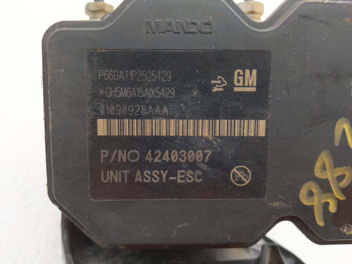 2016 Chevrolet Trax Anti-Lock Brake ABS Pump Module Actuator OEM P/N:42403007 Fits OEM Used Auto Parts - Oemusedautoparts1.c