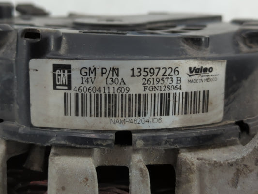 2013-2018 Chevrolet Trax Alternator Replacement Generator Charging Assembly Engine OEM P/N:13577154 13597226 Fits OEM Used Auto Parts