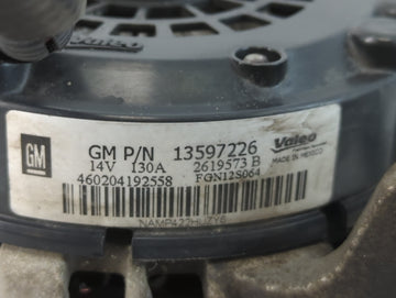 2013-2021 Chevrolet Trax Alternator Replacement Generator Charging Assembly Engine OEM P/N:13597226 Fits OEM Used Auto Parts