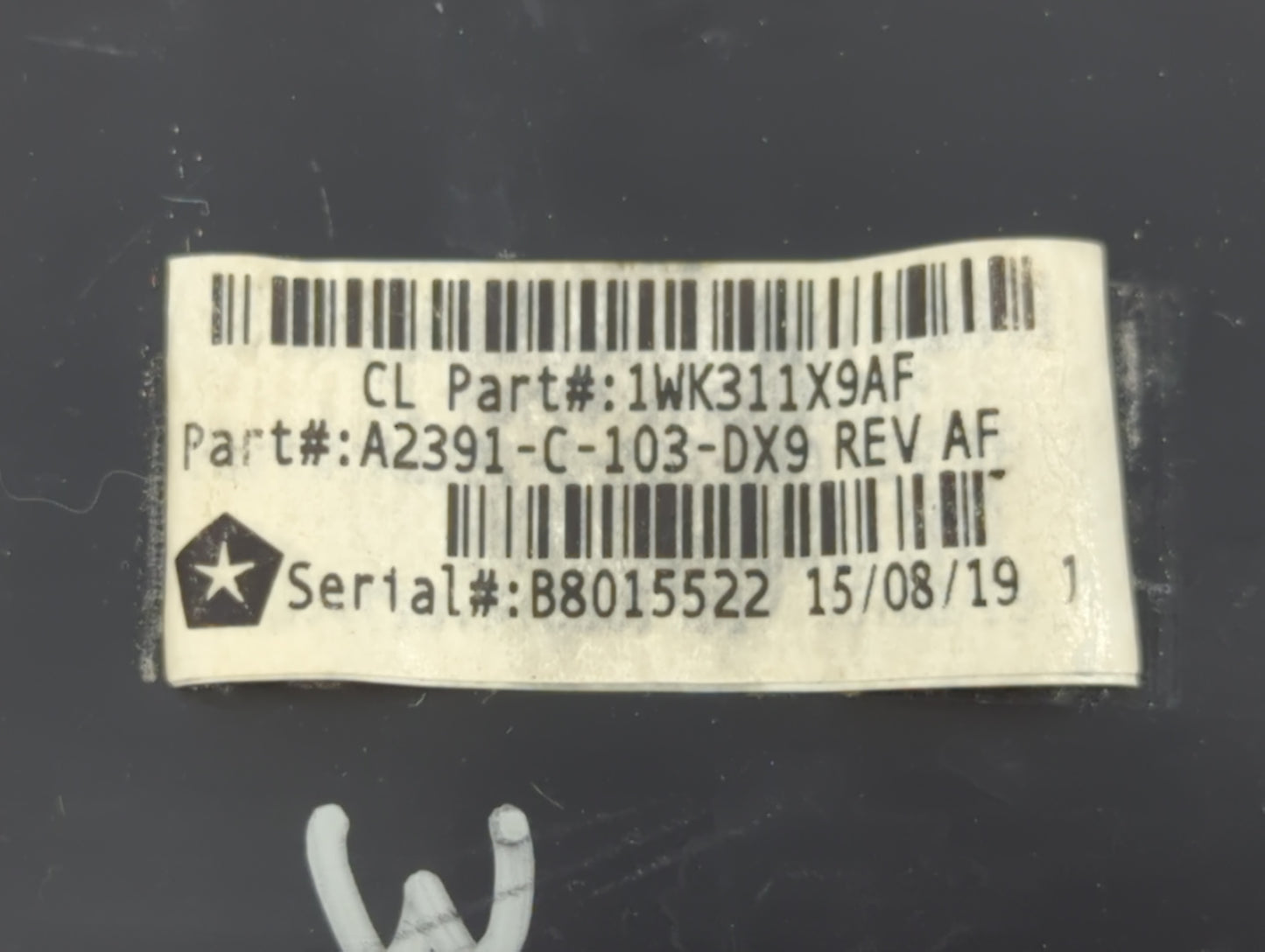 2015-2017 Chrysler 200 Overhead Roof Console 1123839 - Oemusedautoparts1.com