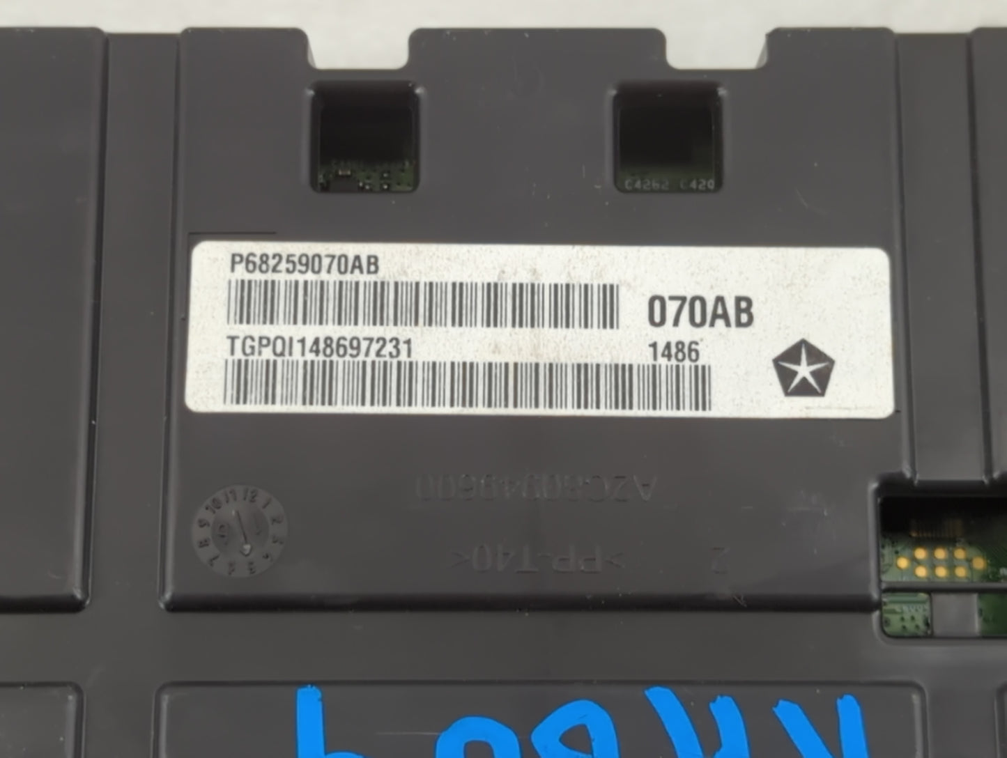 2016 Chrysler 200 Instrument Cluster Speedometer Gauges P/N:P68259070AB Fits OEM Used Auto Parts - Oemusedautoparts1.com