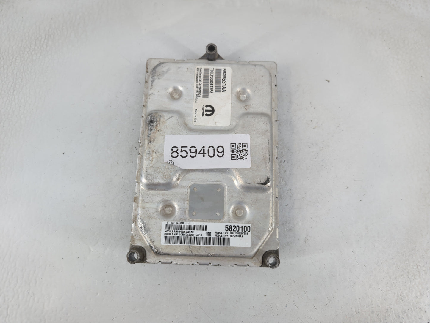 2016-2017 Chrysler 200 PCM Engine Control Computer ECU ECM PCU OEM P/N:P68250525AG 5820100, P68258531AA Fits Fits 2016 2017