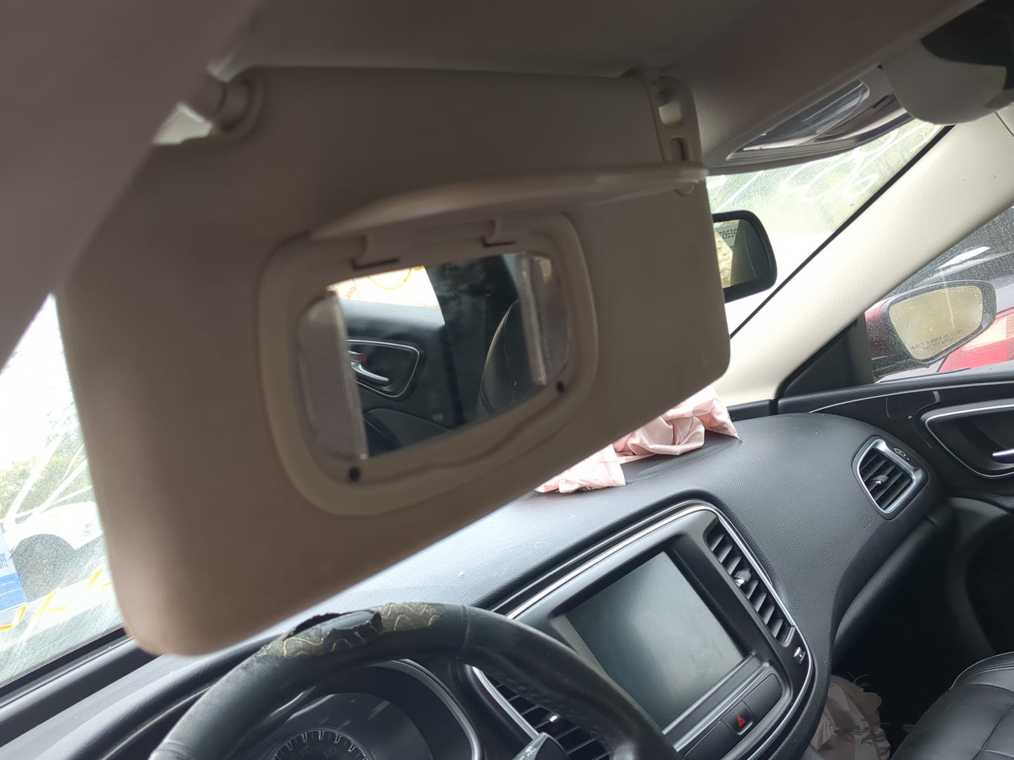 2016-2017 Chrysler 200 Sun Visor Shade Replacement Driver Left Mirror Fits Fits 2016 2017 OEM Used Auto Parts - Oemusedautop