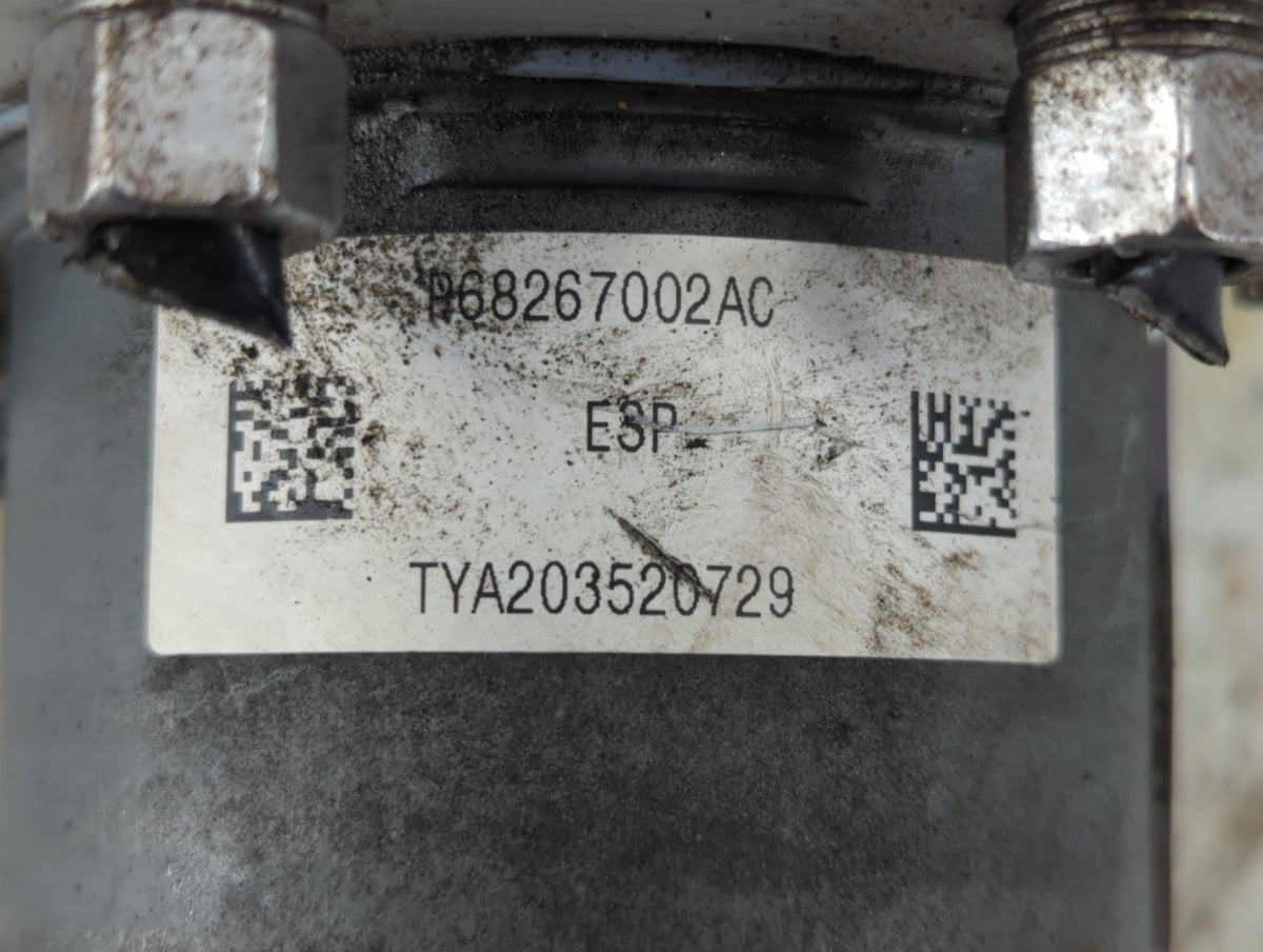 2016 Chrysler 200 Anti-Lock Brake ABS Pump Module Actuator OEM P/N:P68267002AC Fits OEM Used Auto Parts - Oemusedautoparts1.