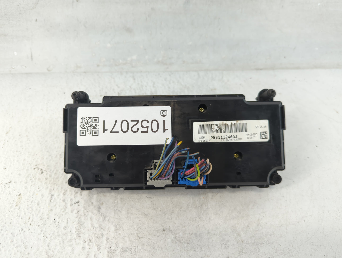 2016 Dodge Caravan Climate Control Module Temperature AC/Heater Replacement P/N:P55111240AJ Fits OEM Used Auto Parts - Oemus