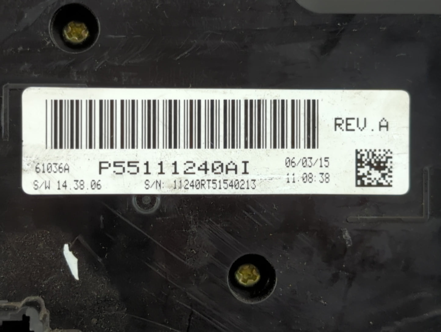 2016 Dodge Caravan Climate Control Module Temperature AC/Heater Replacement P/N:P55111240AI Fits OEM Used Auto Parts - Oemus