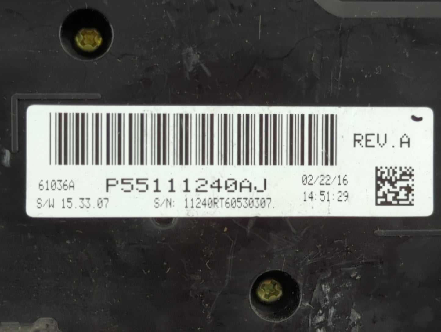 2016 Dodge Caravan Climate Control Module Temperature AC/Heater Replacement P/N:P55111240AJ Fits OEM Used Auto Parts - Oemus