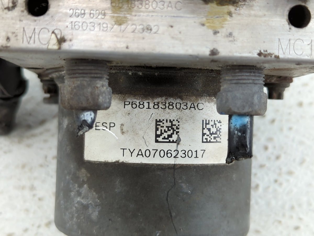 2016 Dodge Caravan Anti-Lock Brake ABS Pump Module Actuator OEM P/N:68183803AD P68443867AA Fits Fits 2015 2017 2018 2019 202