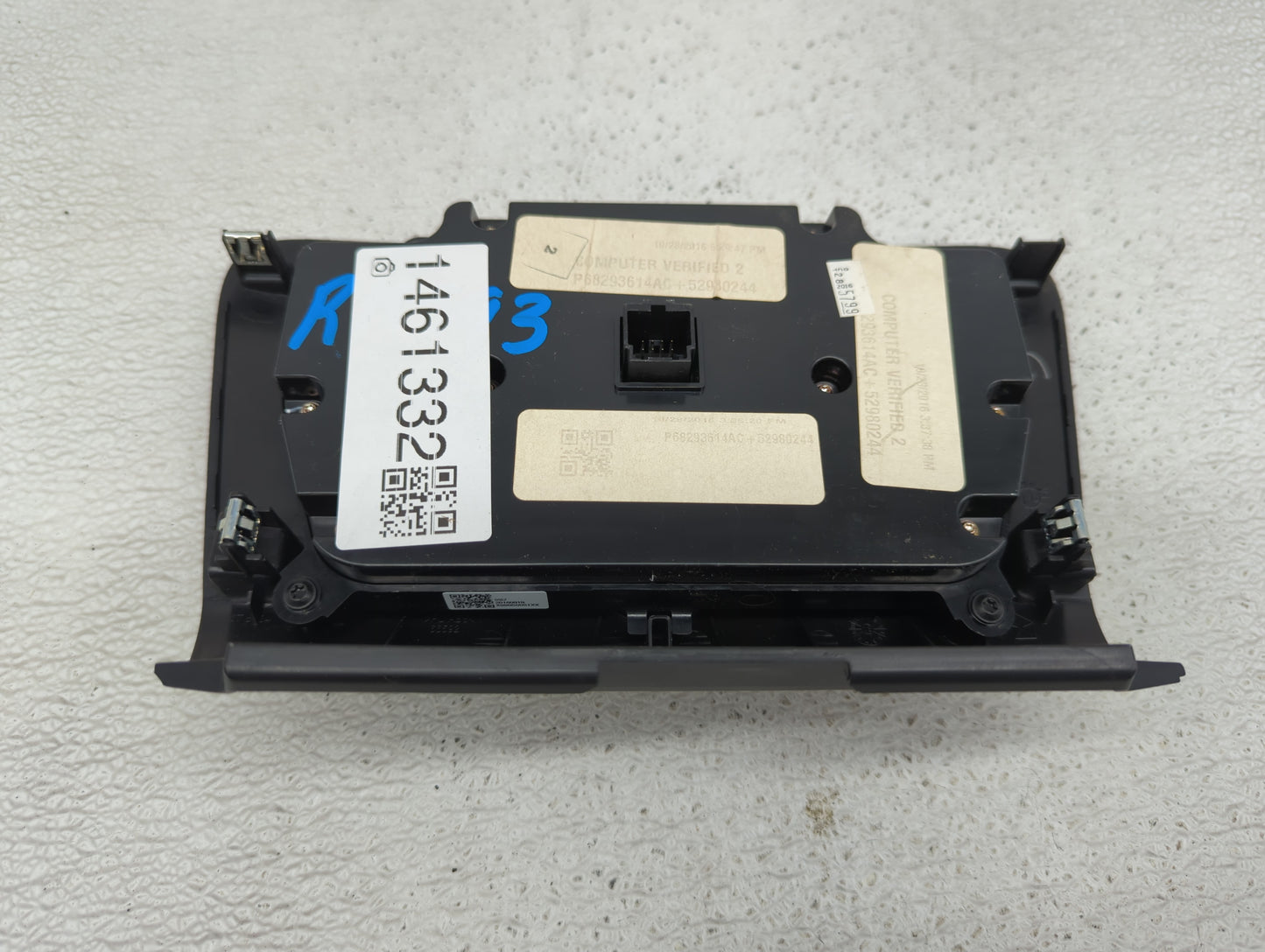 2015-2016 Dodge Charger Climate Control Module Temperature AC/Heater Replacement P/N:P68293614AC 52980244 Fits Fits 2015 201