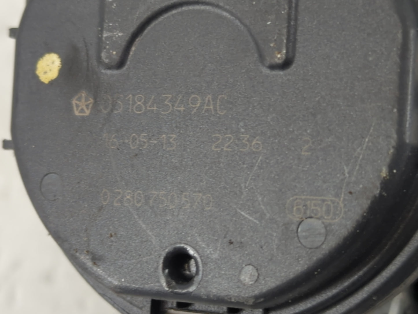 2011-2022 Dodge Charger Throttle Body P/N:03184349AC 0 280 750 570 Fits OEM Used Auto Parts - Oemusedautoparts1.com