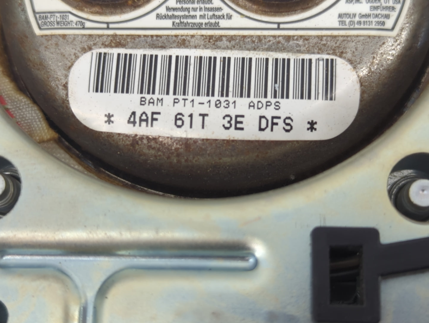 2013-2016 Dodge Dart Air Bag Driver Left Steering Wheel Mounted P/N:P1TL52DX9AD Fits Fits 2013 2014 2015 2016 OEM Used Auto
