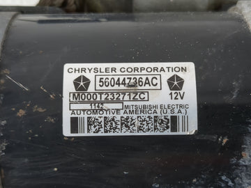 2011-2022 Dodge Durango Car Starter Motor Solenoid OEM P/N:56044736AC Fits OEM Used Auto Parts