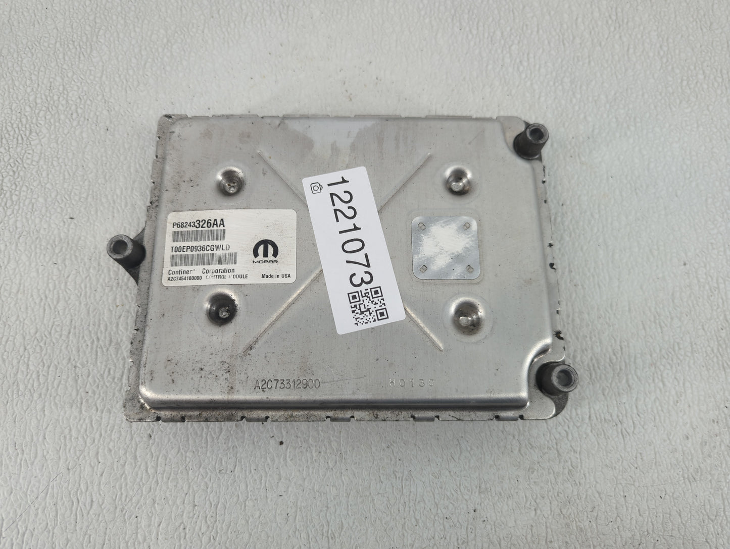 2016-2017 Dodge Durango PCM Engine Control Computer ECU ECM PCU OEM P/N:P68243326AA Fits Fits 2016 2017 OEM Used Auto Parts